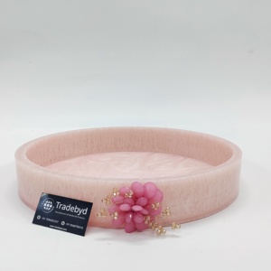 Bandeja de Servicio de Resina de Primera Calidad Personalizada con Asas Doradas, Diseño Moderno de Hojas, Móvil, para Uso en el Hogar, Hoteles y Restaurantes, Tradebyd - Product Image 4