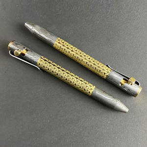 Custom Crafted Damascus Steel <b>Pen</b> With Elegant Look For Business And Personal Use Damascus Steel <b>Pen</b> - Product Image 1