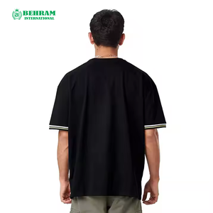 เสื้อยืดโอเวอร์ไซส์ผู้ชาย ผ้าหนา 100% โพลีเอสเตอร์ แบบเรียบ ซักแล้ว ใส่ได้เลย สกรีนลายได้ตามต้องการ สไตล์วินเทจ ทรงปกติ แห้งเร็ว ไม่เป็นขุย - Product Image 6