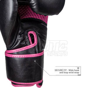 Wholesale Leather Boxing <b>Gloves</b> with Hook & Loop Closure Lightweight Customizable for Fitness/Training Sessions - Product Image 3