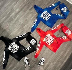 ACID WASHED Distressed Embroidery Custom Logo Heavyweight Flared Sweatpants Tracksuits for Men Wholesale - Product Image 6