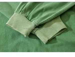 Sudadera personalizada con cuello redondo para hombre Sudadera lavada vintage de alta calidad Sudaderas con capucha con diseño rasgado - Product Image 5