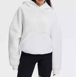 Sweat-shirts pour femmes surdimensionnés à prix de gros, 100% coton, matière polaire, décontractés, respirants, écologiques, personnalisables à l'avant - Product Image 5