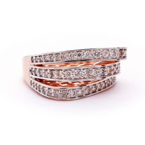 แหวนผู้ชายหลายวงสีโรสโกลด์ระดับพรีเมียม ของขวัญวันครบรอบ - Product Image 6