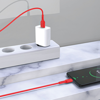 Câble Micro Rouge 2M 2.4A CB-275-M Câbles de données pour un transfert de données efficace et une charge rapide