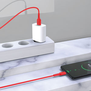 Cable Micro Rojo de 2M 2.4A CB-275-M, Cables de Datos para una Transferencia de Datos Eficiente y Carga Rápida - Product Image 2