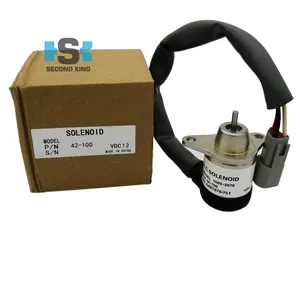 Solenoide de apagado de combustible, de 12V solenoide de parada, 42-100 para motor Yanmar termo King, 42-100