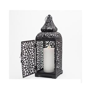 Elegante FAROL DE METAL marroquí con un toque de inspiración mediterránea y arte geométrico marroquí para la decoración del hogar - Product Image 3