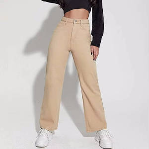 กางเกงฮิปฮอปเอวสูงของผู้หญิงชุดเดรสลำลองสำหรับฤดูหนาวพร้อมผ้าฟลีซสไตล์หน้าแบนระบายอากาศ - Product Image 4