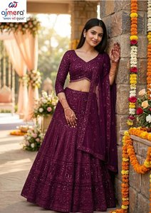 Ajmera Embroidered <b>Net</b> a Line Gown High Neck Full Sleeve Modern Natural Waistline Formal Wedding Dress for Women - Product Image 2