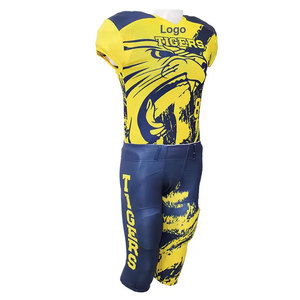 Conjuntos de uniformes de fútbol americano personalizables Diseño transpirable para uso deportivo personalizado Tamaño XL Precio de fábrica - Product Image 4