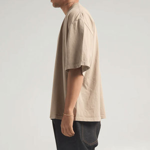 T-shirts à manches courtes pour hommes, personnalisés avec logo couleur, coupe décontractée, 100% coton biologique/polyester/coton, séchage rapide, respirant - Product Image 4