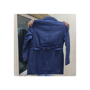 Manteau tactique tout temps pour hommes, col haut, coupe-vent, robe t-shirt longueur midi, fermeture à glissière solide faite à la main - Product Image 6