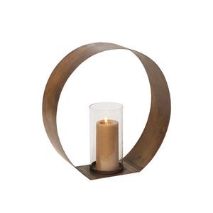 Lanternes et pots porte-bougie en verre creux de style nordique, faits à la main en fer/verre pour la décoration de la maison et du jardin - Product Image 3