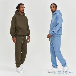 Sweat à capuche vierge personnalisé 450g à motif d'impression vintage lourde en détresse Sweat à capuche court en coton délavé avec impression de coton pour hommes - Product Image 3