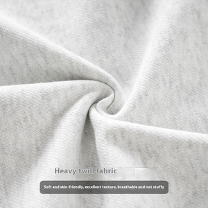 Haute qualité tricoté pur coton blanc couleur unie ample à manches courtes hommes gris 100% coton T-shirt pour hommes coupe ample - Product Image 3