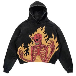 OEM Warm Oversize Men's Acid Wash Sweat à capuche de toutes les couleurs Sweatshirts à capuche et sweatshirts Nouveau style Sweats à capuche légers pour hommes - Product Image 3