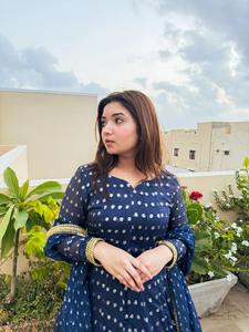 Robe longue Anarkali Lehenga Choli en acrylique à manches longues pour femme, style traditionnel pakistanais et indien, idéale pour les fêtes, infroissable - Product Image 6