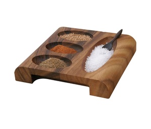 Cuenco de madera de mango decorativo hermoso pequeño con capacidad para poner comida y con cuencos para servir cuchara - Product Image 3