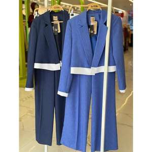 Audrey Women's Crop <b>Jacket</b> <b>Suit</b> 10106 Series Elegant and Stylish Set - Product Image 2