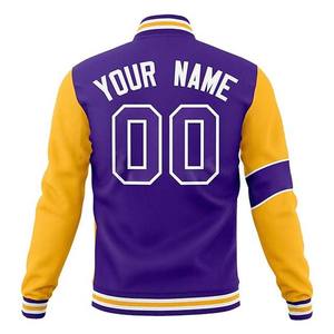 Chaqueta de béisbol Varsity Letterman abrigo de bombardero ligero con diseño personalizado chaqueta de béisbol universitaria para hombres - Product Image 5