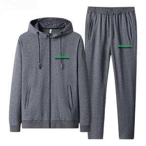 Top Premium Heavy Weight Men's Gym Fitness Tech Fleece Training Chándal Conjunto de dos piezas para deportes de invierno 100% algodón - Product Image 1