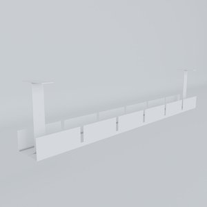 Soporte para Caja Eléctrica Bajo Encimera KHD001 Blanco para Gestión de Cables y Accesorios - Product Image 2