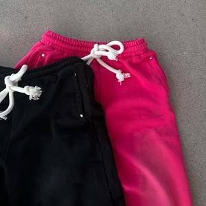 Pantalones Deportivos Unisex Personalizados, Holgados, de Pierna Ancha, de Felpa Francesa, con Lavado Desgastado, Estilo Oversize, para Hombre - Product Image 2