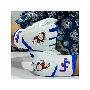 Gants de baseball professionnels personnalisés, imperméables, isolés, à doigts fendus, avec sangle de poignet réglable, en cuir Cabretta, longs - Product Image 6