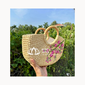 SAC HYACINTHE D'EAU SAC POUR FEMMES NOUVELLE MODE FABRIQUÉE AU VIET NAM PRODUIT MEILLEUR PRIX DU BLEU LOTUS FARM VIET NAM - Product Image 5