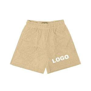 Premium 100% Poliéster Barato Transpirable Entrenamiento Gimnasio Poliéster Hombres Cintura elástica personalizada Malla ShortsDDP envío - Product Image 2