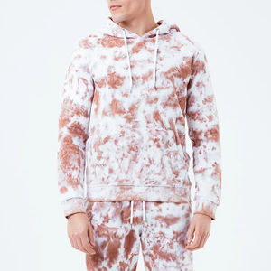 Vêtements d'hiver unisexes à capuche teintés deux pièces personnalisés survêtements délavés pour hommes vente en gros de vêtements personnalisés des fabricants - Product Image 1