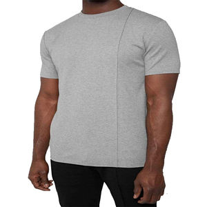 210gsm 250gsm 300gsm ผ้าฝ้าย100เสื้อยืดขนาดใหญ่ที่จำเป็นปรับแต่งคุณภาพผ้า300 Gsm เสื้อยืดว่างเปล่าผู้ชายถักสบายๆ - Product Image 5