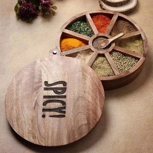 Uniquely Designed Wooden <strong>Spices</strong> <strong>Rack</strong> Box Customized <strong>Size</strong> Logo Economical Storage Container for Herb <strong>Spice</strong> Tools Direct India - Product Image 1