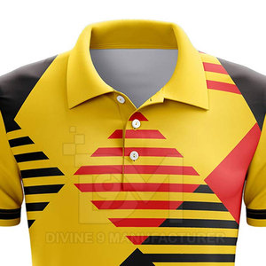 Polos de golf de sublimación de calidad superior Polos de contraste de color hechos con el mejor material al por mayor - Product Image 4