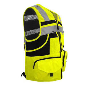 Gilet de sécurité léger haute visibilité bandes réfléchissantes durables conception réglable parfaite pour les travaux routiers et la construction - Product Image 4