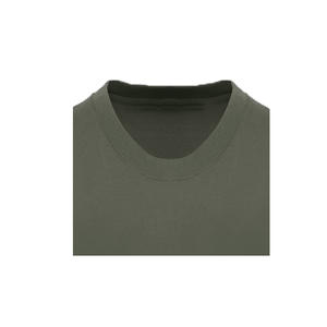 Camiseta Larga de Manga Corta con Cuello Redondo y Bordado para Mujer, Talla Grande, 100% Algodón Orgánico, 220g, Transpirable, Ecológica, Informal - Product Image 4