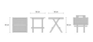 Simple <b>Folding</b> Picnic <b>Dining</b> <b>Table</b>-Durable Solid Wood <b>Modern</b> Outdoor Furniture - Product Image 2