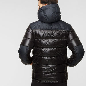 Veste matelassée pour homme, vente en gros 2026, vente chaude, manches régulières, hiver, décontractée, col montant, logo sur le devant, à capuche - Product Image 4