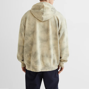 Custom Oem cordón gota hombro pulóver de gran tamaño Vintage ácido lavado desgastado sudaderas con capucha para los hombres - Product Image 6