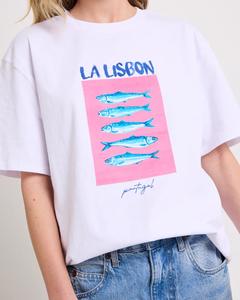 T-shirt pour femme, imprimé graphique, coupe ample, écologique, streetwear d'été, respirant - Product Image 5