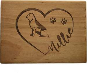 Pet <b>Urns</b> for <b>Dogs</b> Ashes Wooden Cremation Ashes for <b>Dogs</b> Cats Ashes Memorial Keepsake Funeral with Custom Engraved - Product Image 2