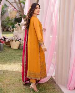 Ropa afgana tradicional de mujer personalizada del fabricante elegante seda Salwar Kameez 580 a la venta - Product Image 3