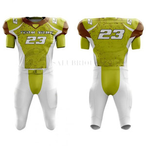 Ensemble d'uniformes de football américain Tissu personnalisable Plus Size Prix raisonnable Spandex imprimé/Polyester Personnalisable Team Wear - Product Image 1