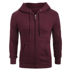 Sudaderas con cremallera de alta calidad para hombre, estilo urbano, básicas, de color sólido, extragrandes. - Product Image 1