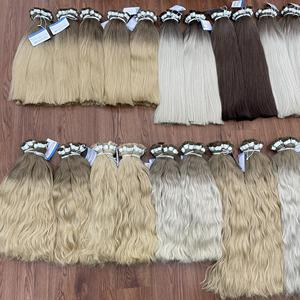 Gran venta Producto de moda Color Cabello a granel 100% Extensión de cabello humano Natural Recto Ondulado Pareciendo listo en stock - Product Image 6