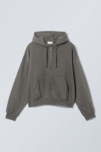 Sudadera con Capucha para Hombre, 100% Algodón, Gruesa, 370/410 g/m², con Cierre, Estampado Personalizado, Ecológica, de Alta Calidad, en Oferta - Product Image 3