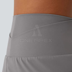 Ropa de moda Pantalones cortos cómodos para mujer a bajo precio Pantalones cortos de mujer de color sólido Pantalones cortos de mujer personalizados - Product Image 6