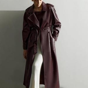 Blouson de moto en cuir d'agneau premium pour femme, tissé, matelassé, respirant, chauffant, coupe ajustée, coupe-vent, hiver 2025 - Product Image 2