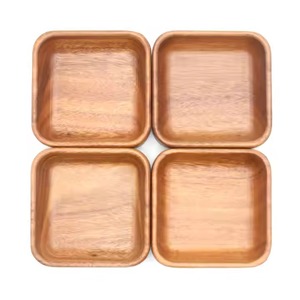 Plateau polyvalent en bois de bambou avec poignées ergonomiques pour le thé, le petit-déjeuner et la maison ou le bureau - Product Image 4